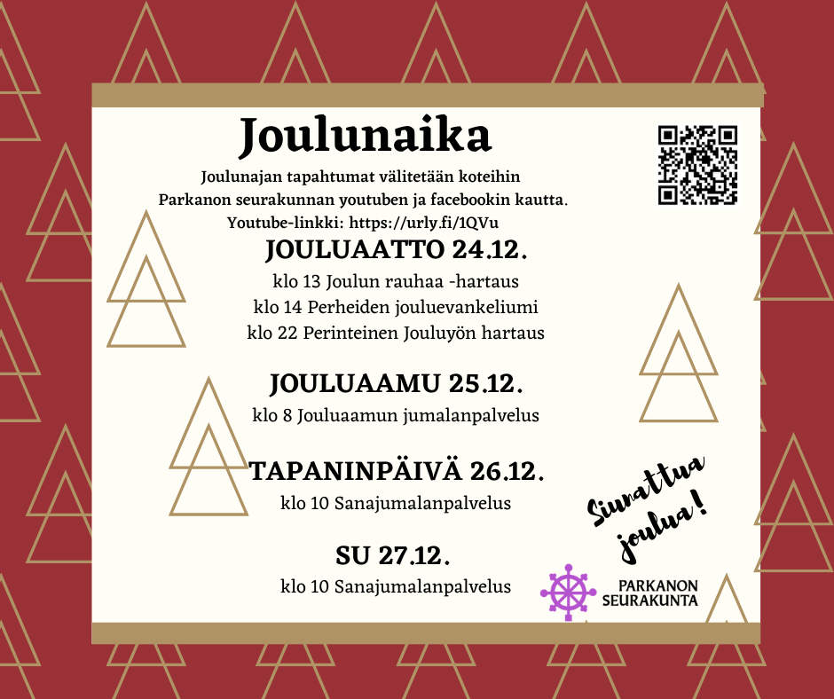 Jouluaamun sanajp, striimataan suorana Joulun aika seurakunnassa