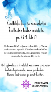 Kuolleiden lasten muistohetki