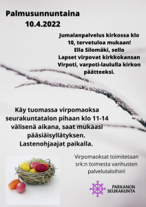 Palmusunnuntaina
